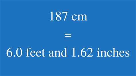 187 inches in feet|187 cm in inches.